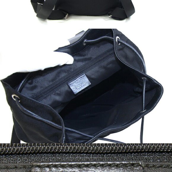 GUCCI Black Leather Backpack - Picture 2 of 9